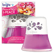 BRIGHT Air Scented Oil Air Freshener Diffuser, Fresh Petals and Peach, Pink, 2.5 oz (900134EA)