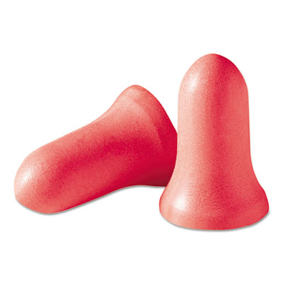 Howard Leight by Honeywell MAXIMUM Single-Use Earplugs, Cordless, 33NRR, Coral, 200 Pairs (MXM1)