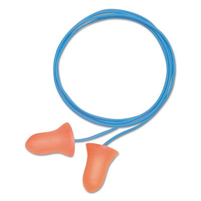 Howard Leight by Honeywell MAXIMUM Single-Use Earplugs, Corded, 33NRR, Coral, 100 Pairs (MXM30)