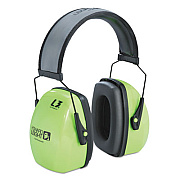 Howard Leight by Honeywell L3hv Hi-Visibility Earmuffs, Reflective Headband, 30nrr, Green/black (1013941)