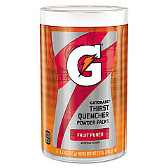 Gatorade Thirst Quencher Powder Drink Mix, Fruit Punch, 1.34oz Stick, 64/carton (13166)