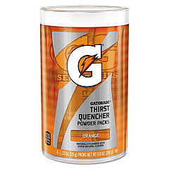 Gatorade THIRST QUENCHER POWDER DRINK MIX, ORANGE, 1.34OZ STICK, MAKES 20OZ DRINK, 64/CARTON (13165)