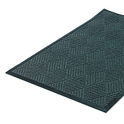 Crown Super-Soaker Diamond Wiper/Scraper Mat, Rectangular, Slate Green Carpeted Surface, 36" x 10 ft (S1R310ST)