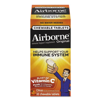 Airborne Immune Support Chewable Tablets, 32 Tablets per box (97971)