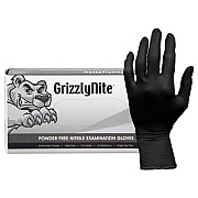 HOSPECO ProWorks GrizzlyNite Nitrile Gloves, Powder-Free, X-Large, 5 mil Thick, Black, 100/Box, 10 Boxes/Carton (GLN105FX)