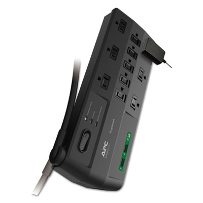 APC Performance SurgeArrest Power Surge Protector, 11 AC Outlets, 2 USB Ports, 8 ft Cord, 2880 J, Black (P11U2)