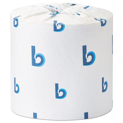 Boardwalk OFFICE PACKS STANDARD BATHROOM TISSUE, SEPTIC SAFE, 2-PLY, WHITE, 504 SHEETS/ROLL, 80 ROLLS/CARTON (BWK6156)