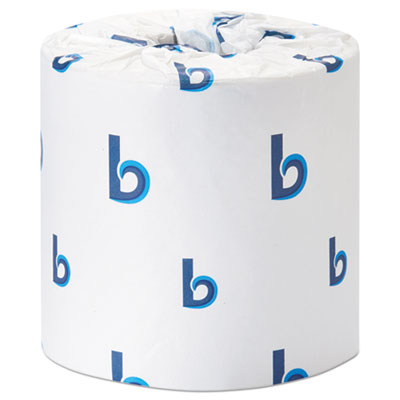 Boardwalk Office Packs Standard Bathroom Tissue, Septic Safe, 2-Ply, White, 350 Sheets/Roll, 48 Rolls/Carton (BWK6148)
