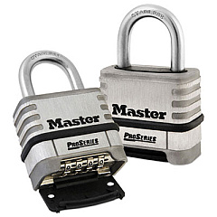 Master Lock ProSeries Stainless Steel Easy-to-Set Combination Lock, Stainless Steel, 2.18" Wide (1174D)