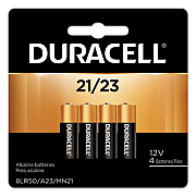 Duracell Specialty Alkaline Batteries, 21/23, 12 V, 4/Pack (MN21B4PK)