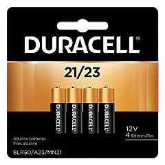 Duracell Specialty Alkaline Batteries, 21/23, 12 V, 4/Pack (MN21B4PK)