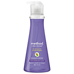 Method Dish Soap Pump, French Lavender Scent, 18 oz Pump Bottle, 6/Carton (01757CT)