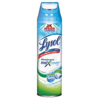 LYSOL Brand Max Cover Disinfectant Mist, Garden After Rain, 15 Oz Aerosol, 12/carton (94122)