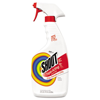 Shout LAUNDRY STAIN TREATMENT, PLEASANT SCENT, TRIGGER SPRAY BOTTLE, 22 OZ (652467EA)