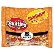 Wrigley's Skittles/Starburst Fun Size, Variety, Individually Wrapped (34777)