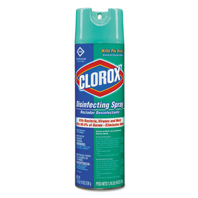Clorox Disinfecting Spray, Fresh, 19 oz Aerosol Spray (38504)