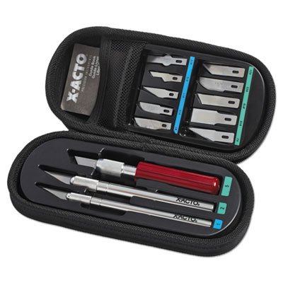 X-ACTO Knife Set, 3 Knives, 10 Blades, Carrying Case (X5285)