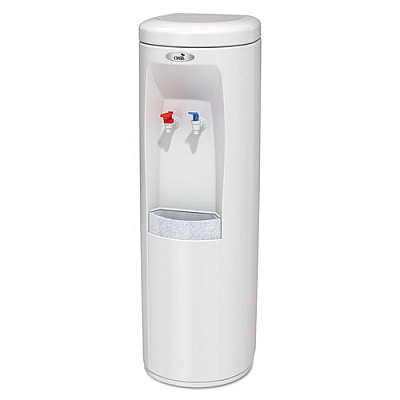 Oasis ATLANTIS FLOORSTAND HOT N COLD WATER COOLER, 177 OZ/COLD WATER PER HOUR; 270 OZ/HOT WATER PER HOUR, WHITE (504008C)