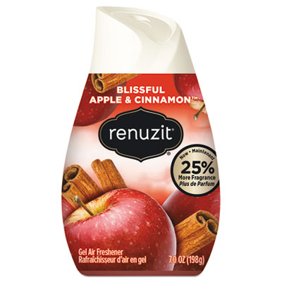Renuzit Adjustables Air Freshener, Blissful Apples and Cinnamon, 7 oz Cone (03674EA)