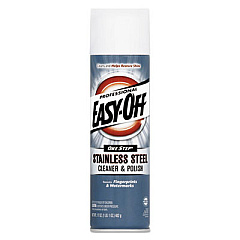 Professional EASY-OFF Stainless Steel Cleaner and Polish, 17 oz Aerosol Spray, 6/Carton (76461CT)