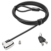 Kensington ClickSafe 2.0 Keyed Laptop Lock, 6ft Steel Cable, Silver, Two Keys (64435)