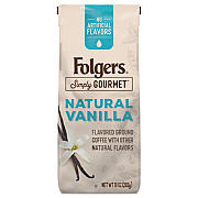 Folgers Simply Gourmet Coffee, Natural Vanilla, 10 oz (0000125)