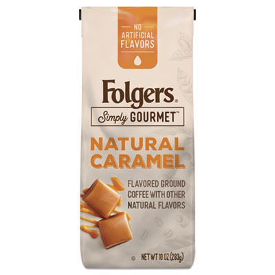 Folgers Simply Gourmet Coffee, Natural Caramel, 10 Oz (0000126)