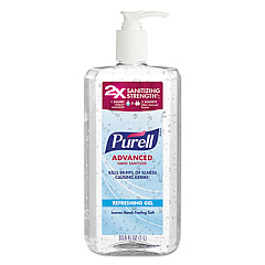 PURELL ADVANCED REFRESHING GEL HAND SANITIZER, CLEAN SCENT, 1 L PUMP BOTTLE (308004CMREA)