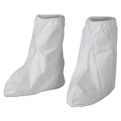KleenGuard A40 Liquid/Particle Protection Boot Covers, Medium to Large, White, 400/Carton (36779)