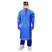 Kimtech Pure A7 Certified Liquid Barrier Gown, Small to Medium, Blue, 10/Carton (47992)