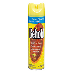 Diversey Behold Furniture Polish, Lemon, 12.5 oz Aerosol Spray (CB520009EA)