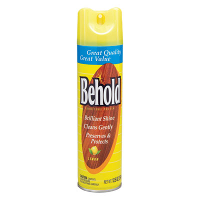 Diversey Behold Furniture Polish, Lemon, 12.5 oz Aerosol Spray (CB520009EA)