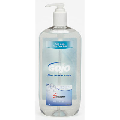 AbilityOne 8520016602067, SKILCRAFT, GOJO MILD HAND SOAP, LIGHTLY SCENTED, 1 L BOTTLE, 4/CARTON