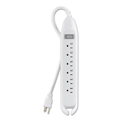 Belkin Power Strip, 6 Outlets, 12 ft Cord, White (F9D16012)