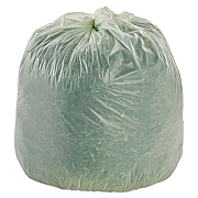 AbilityOne 8105015574983, SKILCRAFT High Density (HDPE) Coreless Roll Can LinersNatural, 33 gal, 12 microns, 33" x 40", Natural, 250/Box