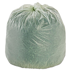 AbilityOne 8105015574983, SKILCRAFT High Density (HDPE) Coreless Roll Can LinersNatural, 33 gal, 12 microns, 33" x 40", Natural, 250/Box