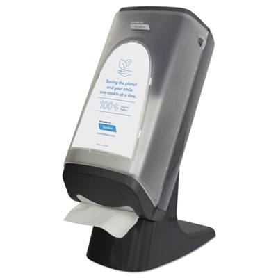 Cascades PRO Tandem Stand/Wall Napkin Dispenser, 9.06 x 12.4 x 20.28, Gray (C440)