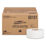 Marcal PRO 100% Recycled Bathroom Tissue, Septic Safe, 2-Ply, 3.3" x 1,000 ft, White, 12 Rolls/Carton (60101)