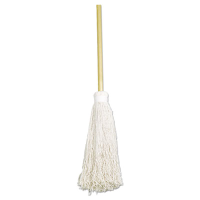AbilityOne SKILCRAFT Deck Swab, 17" White Cotton Head, 60" Natural Wood Handle (2248726)