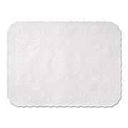 Hoffmaster Scalloped Edge Traymat, Anniversary Embossed Surface, 19" x 14", White, 1,000/Carton (TC8704472)