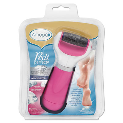AMOPE Pedi Perfect Extra Coarse Electronic Foot File, Pink/White (94925EA)