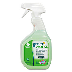 Green Works All-Purpose and Multi-Surface Cleaner, Original, 32 oz Smart Tube Spray Bottle (00456)