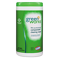 Green Works 30380 Compostable Cleaning Wipes