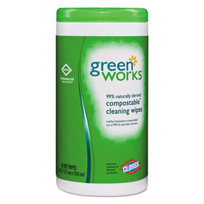 Green Works 30380 Compostable Cleaning Wipes