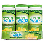 Green Works 30655 Compostable Cleaning Wipes