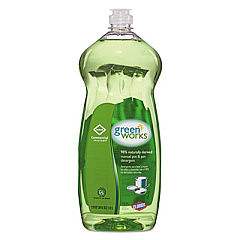 Green Works Manual Pot And Pan Dishwashing Liquid, 38 Oz Bottle (30381)