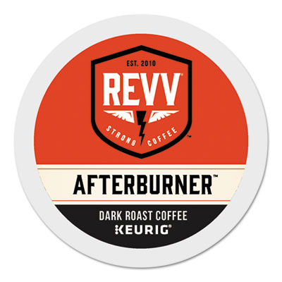 revv AFTERBURNER K-Cup, Dark Roast, K-Cup, 24/Box (6727)