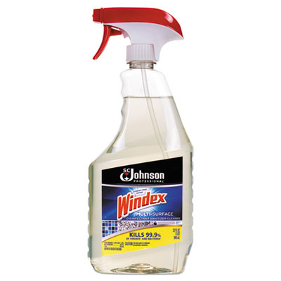 Windex Multi-Surface Disinfectant Cleaner, Citrus Scent, 32 Oz Bottle, 12/carton (682266CT)
