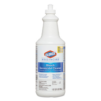 Clorox Healthcare Bleach Germicidal Cleaner, 32 oz Pull-Top Bottle (68832EA)