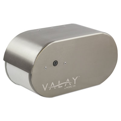 Morcon Tissue Morsoft Metal Small Core Tissue Dispenser, 4.75" x 12.5" x 6.5", Silver (M1007)